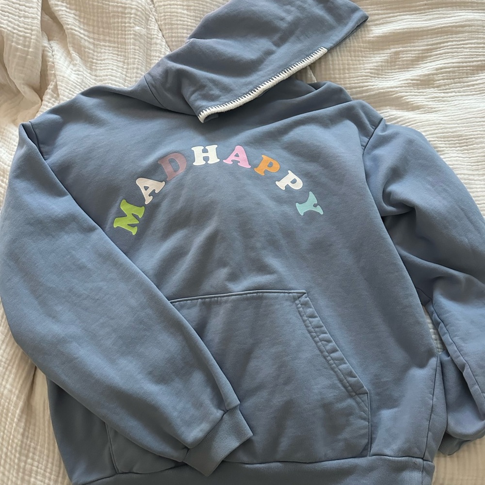 Madhappy Multicolor Logo Blue Hoodie